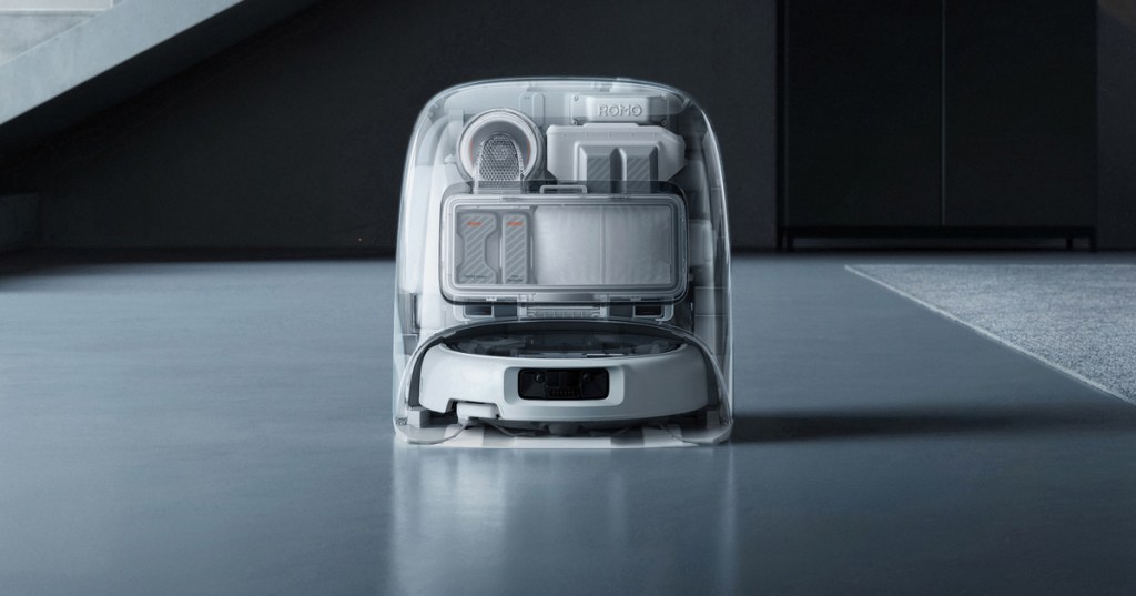 DJI ROMO, il primo robot aspirapolvere firmato DJI